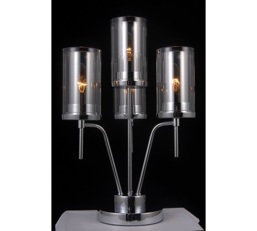 Настольная лампа декоративная Natali Kovaltseva HELSINKI II 79012-3T CHROME Helsinki II