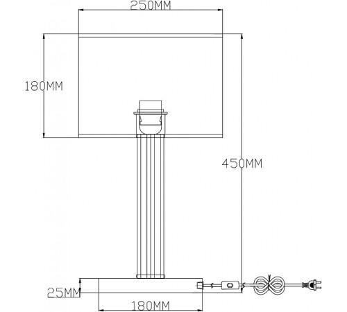 Настольная лампа декоративная Moderli V2651-1T Claim
