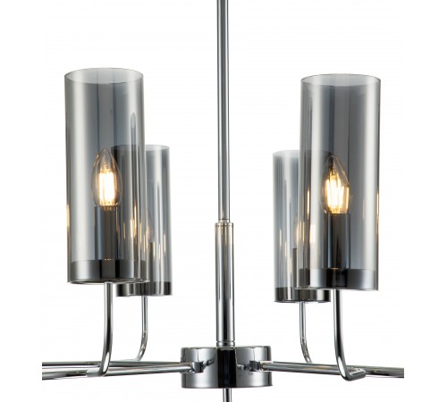 Люстра на штанге Indigo 13014/8R Chrome Balletto