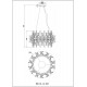 Подвесная люстра Wertmark WE119.14.303 Floriane