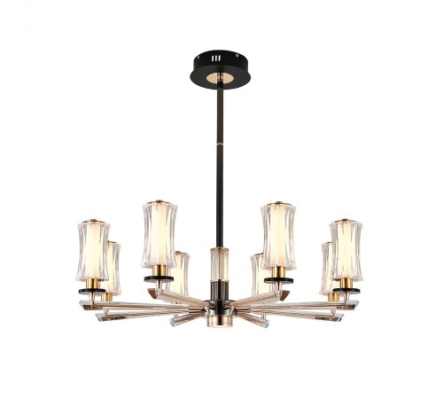 Люстра на штанге Indigo 13038/8R Black Grandioso