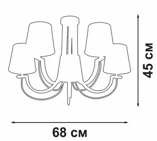 Люстра на штанге Vitaluce V3075-9/5PL V3075