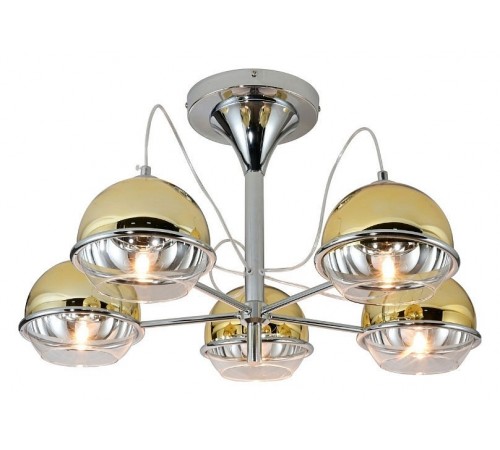 Люстра на штанге LUMINA DECO LDC 1029-5 GD Veroni