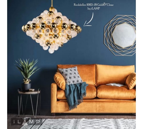 Люстра на штанге iLamp 100D-18 MBR Rockfeller