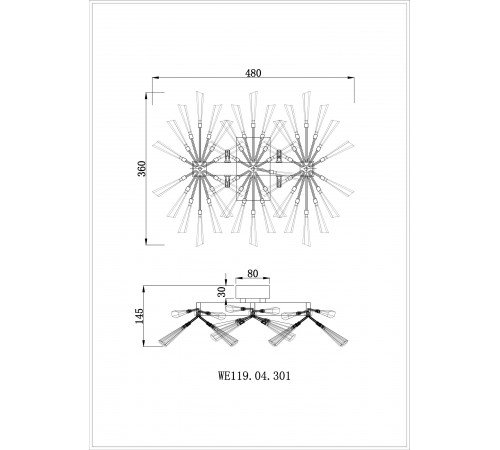 Бра Wertmark WE119.04.301 Floriane