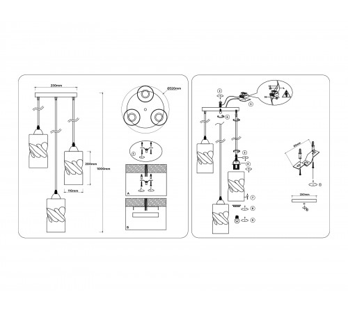 Подвесной светильник Ambrella Light TR3414 TR