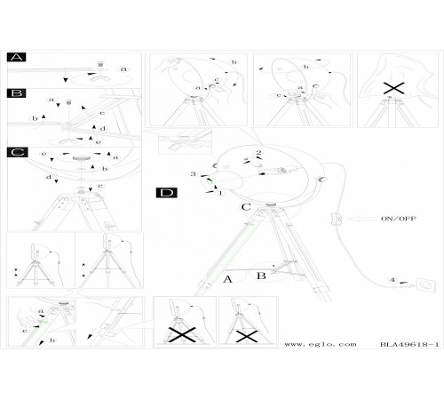 Торшер Eglo 49618 Covaleda