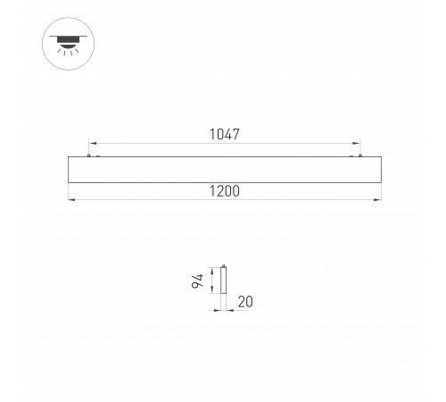 Модульный светильник Arlight 031530 LINEAIR FLAT