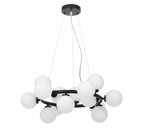 Подвесная люстра LUMINA DECO LDP 6033-15 BK MARSIADA