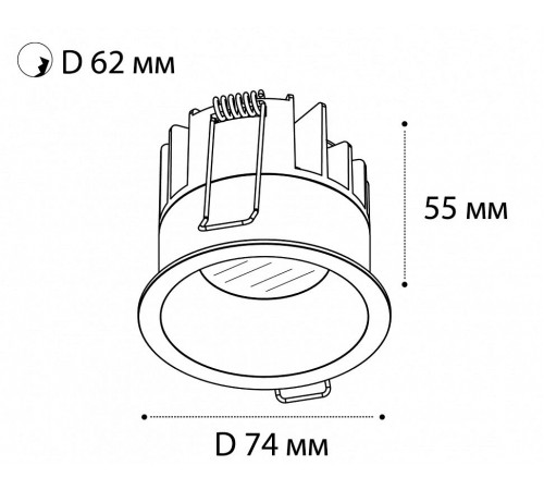Встраиваемый светильник Italline DL 3241 white DL 3241