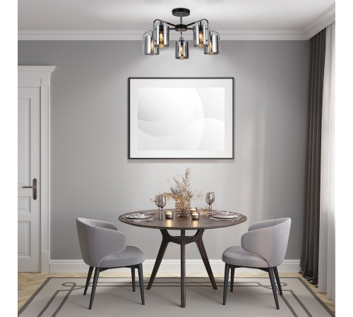 Люстра на штанге Escada 671/5P Chrome Elegant