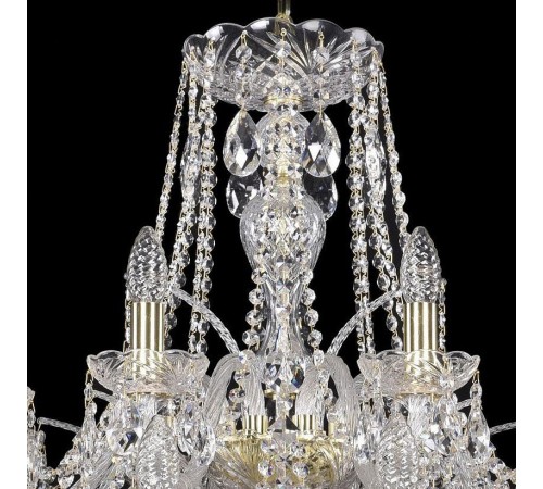 Подвесная люстра Bohemia Ivele Crystal 1411/16+8/360/2d/G 1411