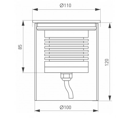 Встраиваемый в дорогу светильник Arlight 026450(1) Ground