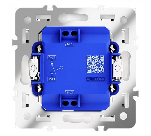 Выключатель одноклавишный без рамки Voltum VLS010102 S70