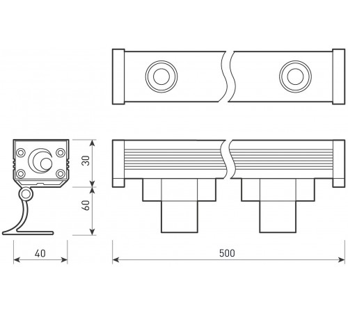Настенный прожектор Arlight 037369 Line wallwasher