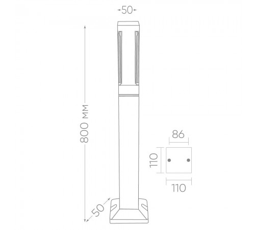 Наземный высокий светильник Feron 11707 Дубай