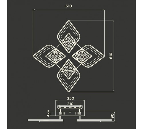 Потолочная люстра Ambrella Light FA4285 FA