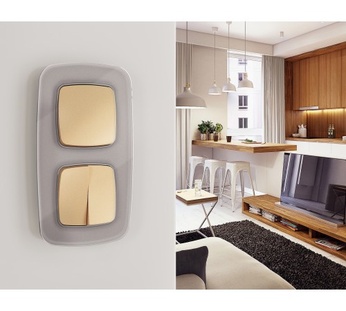 Клавиши для выключателя двухклавишного Ambrella Volt OP6030 Quant