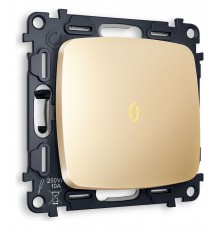 Выключатель проходной одноклавишный с подсветкой без рамки Ambrella Volt MO602030 Quant