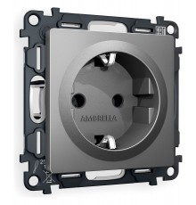 Розетка с заземлением, без рамки Ambrella Volt MA656010 Quant