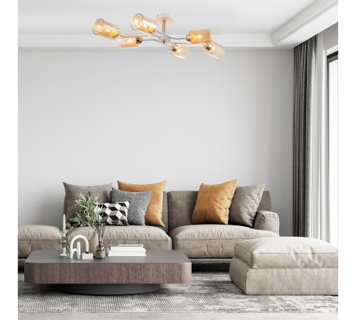 Люстра на штанге Escada 1131/6P White/Gold Vertigo