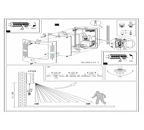 Накладной светильник Eglo 88144 City