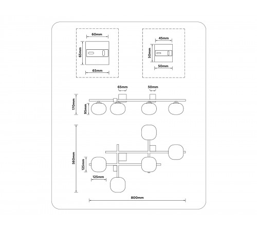 Потолочная люстра Ambrella Light LH51015 LH