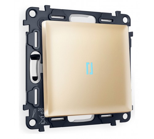 Выключатель одноклавишный с подсветкой без рамки Ambrella Volt MA602020 Quant