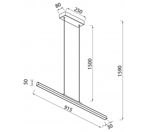 Подвесной светильник Mantra 8957 Lineal