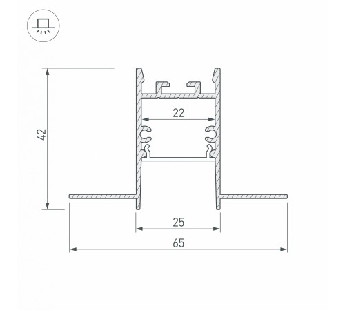 Профиль встраиваемый Arlight 033275 SL-COMFORT