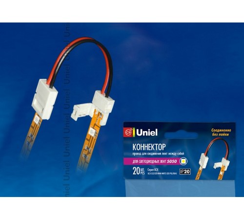 Соединитель лент прямой жесткий Uniel 06612 Ucx