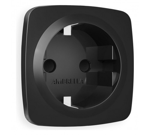 Накладка для розетки с заземлением и со шторками Ambrella Volt OP8070 Quant