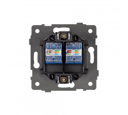 Розетка двойная RJ-12 и Ethernet RJ-45, без рамки Arlight 49851 SCT