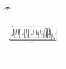 Встраиваемый светильник Arlight 021069 Ltd