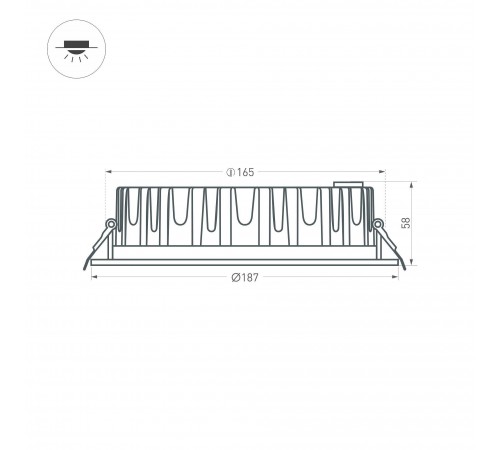 Встраиваемый светильник Arlight 021069 Ltd