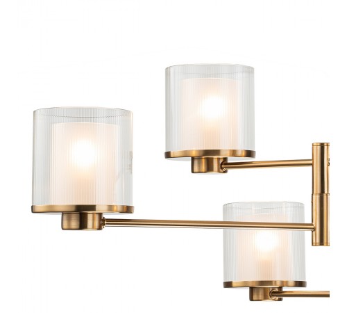 Люстра на штанге Indigo 13023/6R Brass Bilancia