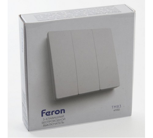Выключатель беспроводной трехклавишный Feron Saffit 41130 TM83