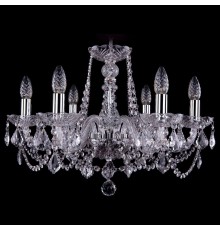 Подвесная люстра Bohemia Ivele Crystal 1402/6/195/Ni/Leafs 1402