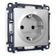 Розетка с заземлением, без рамки Ambrella Volt MA406010 Quant