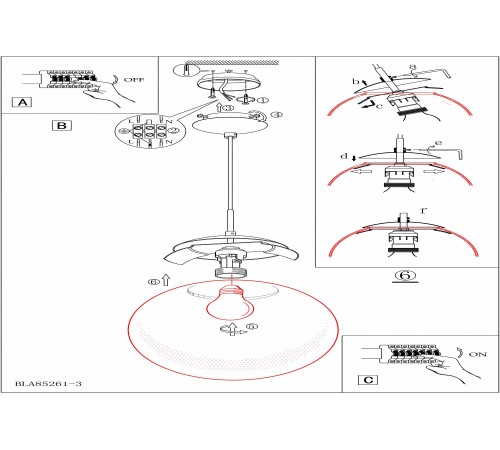 Подвесной светильник Eglo 85262 Rondo