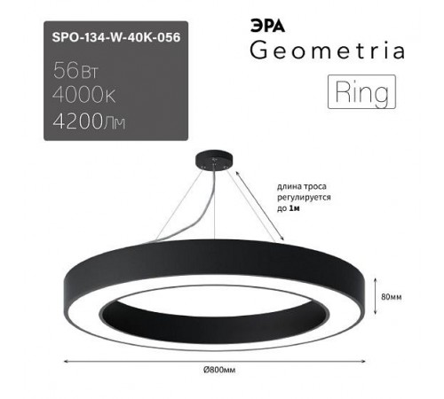 Подвесной светильник Эра Б0058906 Ring