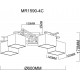 Потолочная люстра MyFar MR1590-4C Bona