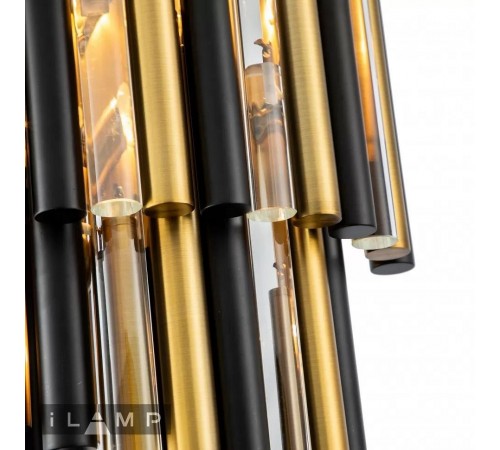 Накладной светильник iLamp 097B-3 MBR+BK Tribeca