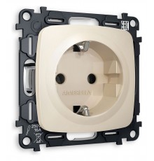 Розетка с заземлением, без рамки Ambrella Volt MO326010 Quant