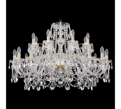 Подвесная люстра Bohemia Ivele Crystal 1411/16+8/360/G 1411