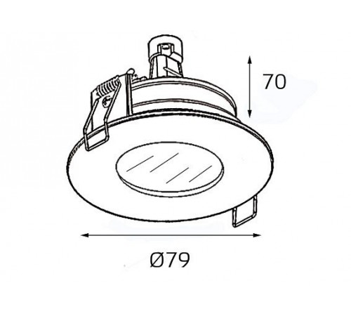 Встраиваемый светильник Italline QSO 006L black QSO 006L