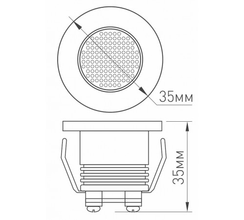 Встраиваемый светильник Arlight 020753