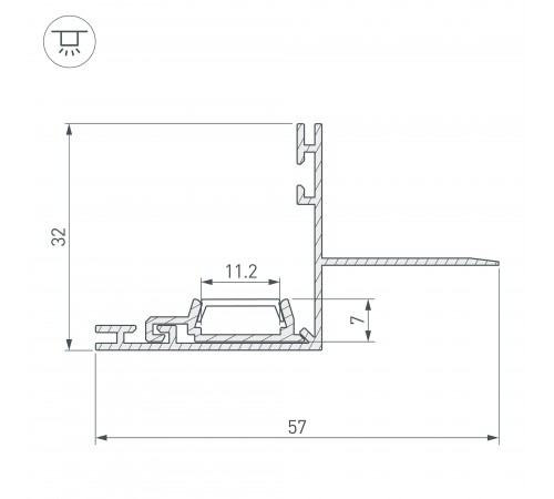 Профиль Arlight 021721 PAK-EDGE-2000