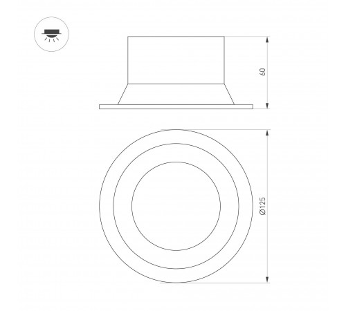 Встраиваемый светильник Arlight 035614 BREEZE