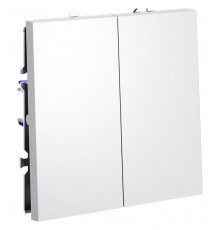 Выключатель двухклавишный без рамки Voltum VLS020102 S70